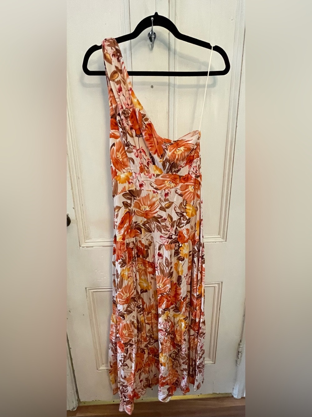 Petal & Pup Marietta NEW Dress Orange Floral Print Size 8 - Picture 5 of 9
